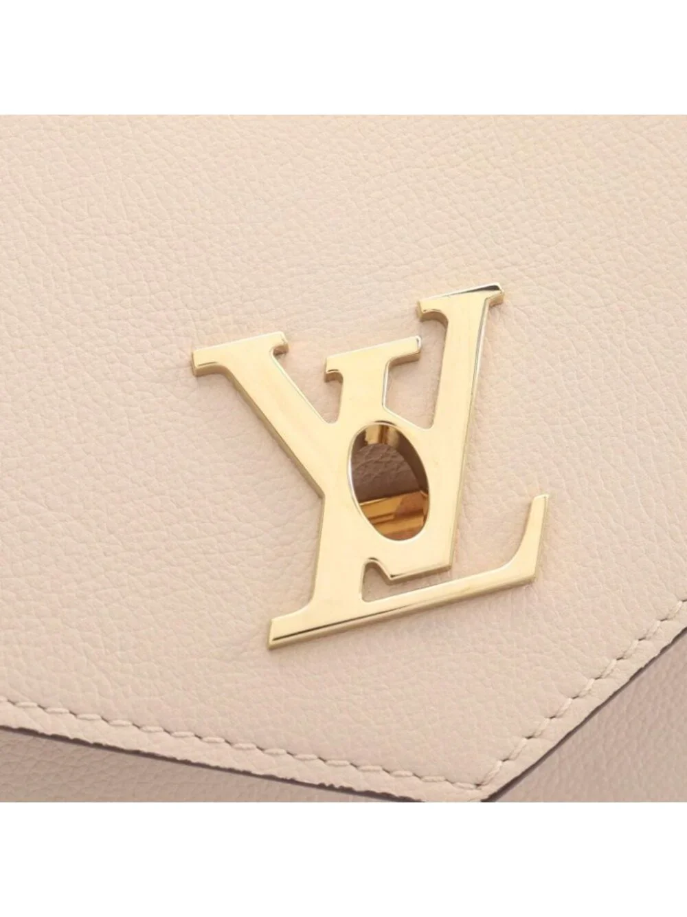 Louis Vuitton Shoulder Bag My Lockme Gray Leather Chain